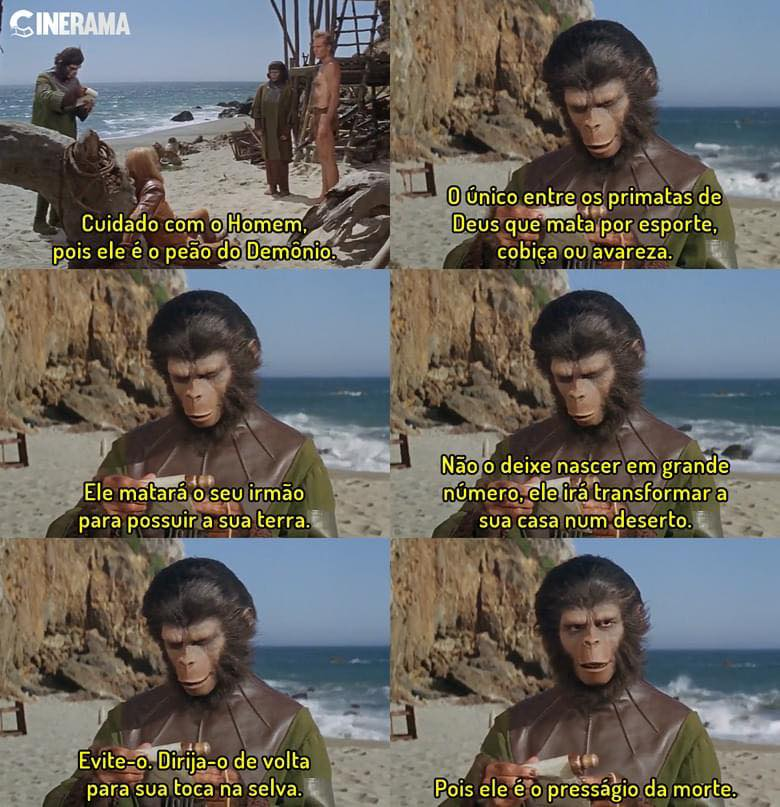 Filme: Planeta dos Macacos filme 📷
Direção: Franklin J. Schaffner
Ano: 1968
Crédito na Imagem