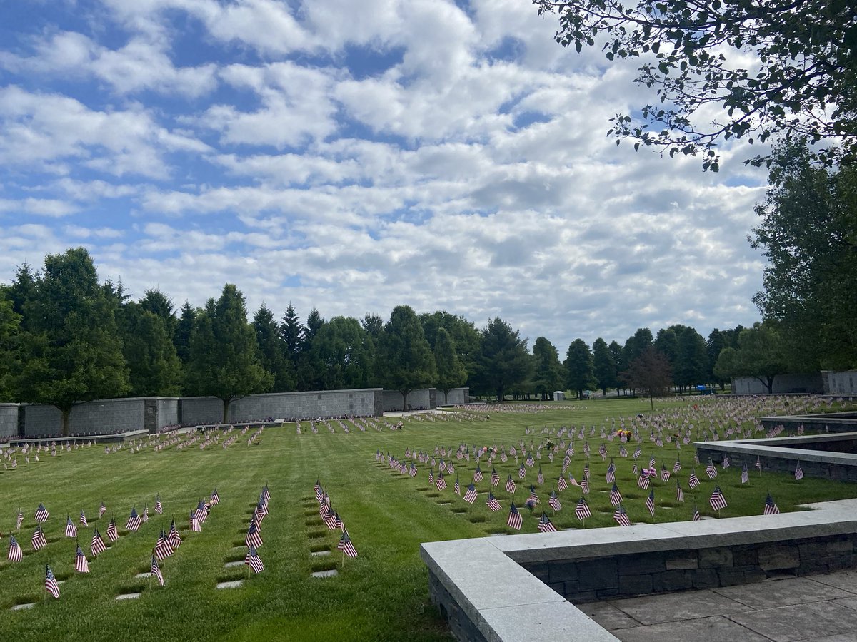 Saying hi to Pops and his friends.  Have fun today but don’t forget “The Why” #HappyMemorialDay