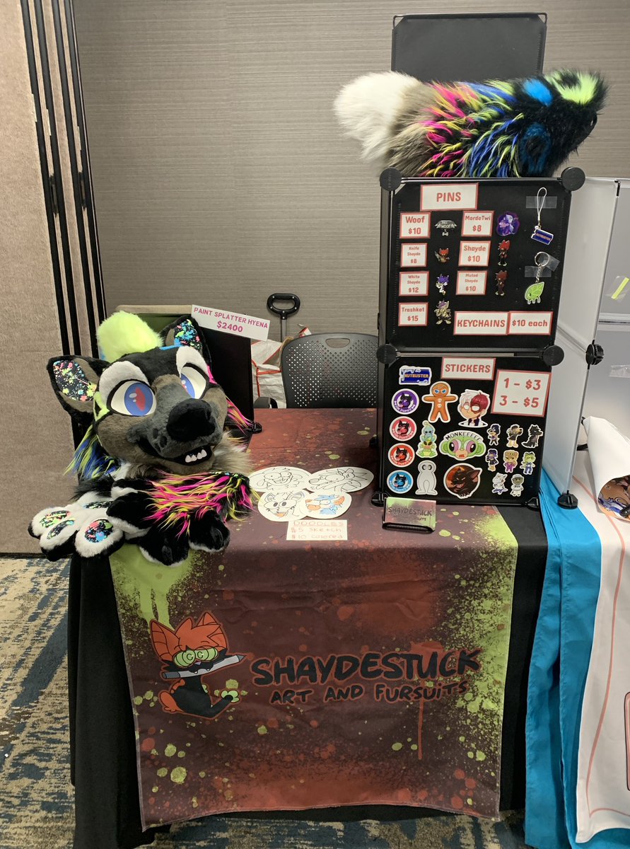 I’m in #AnthrOhio artist alley today from 10am-4pm! Come say hi if ur here :D