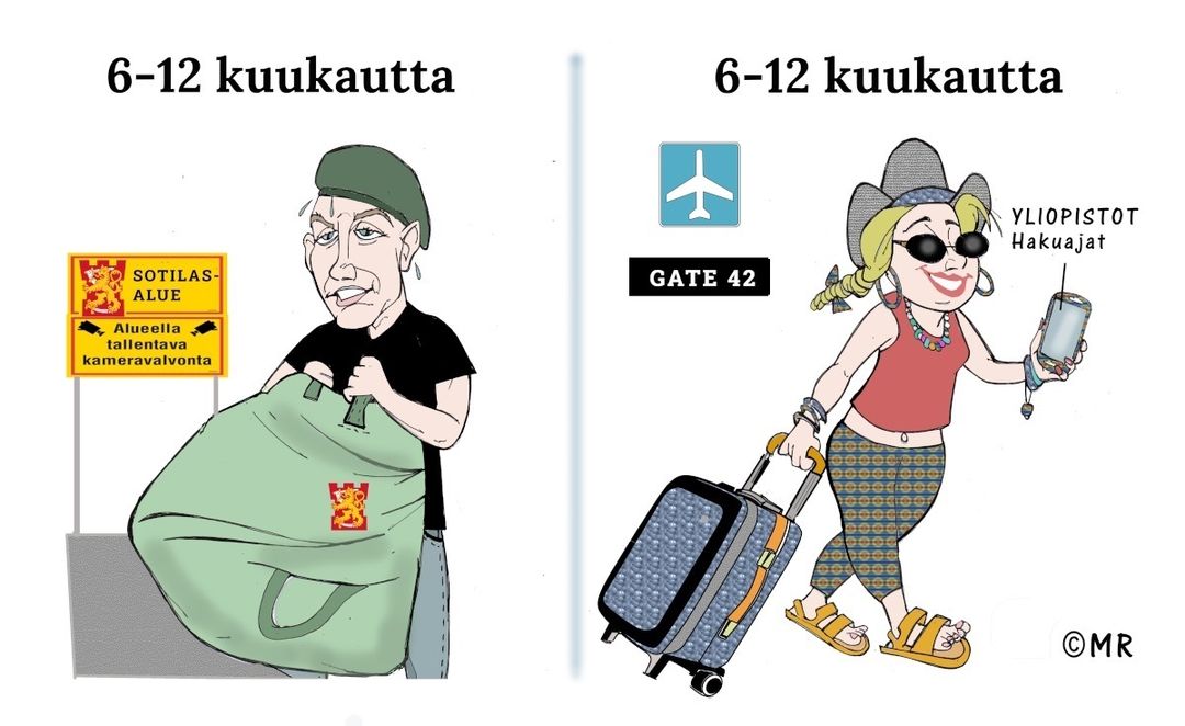 Kaikki ovat tasa-arvoisia. Jotkut vain ovat tasa-arvoisempia kuin toiset.
#asevelvoillisuus #sukupuoli #tasaarvo #rakenteellinensyrjintä