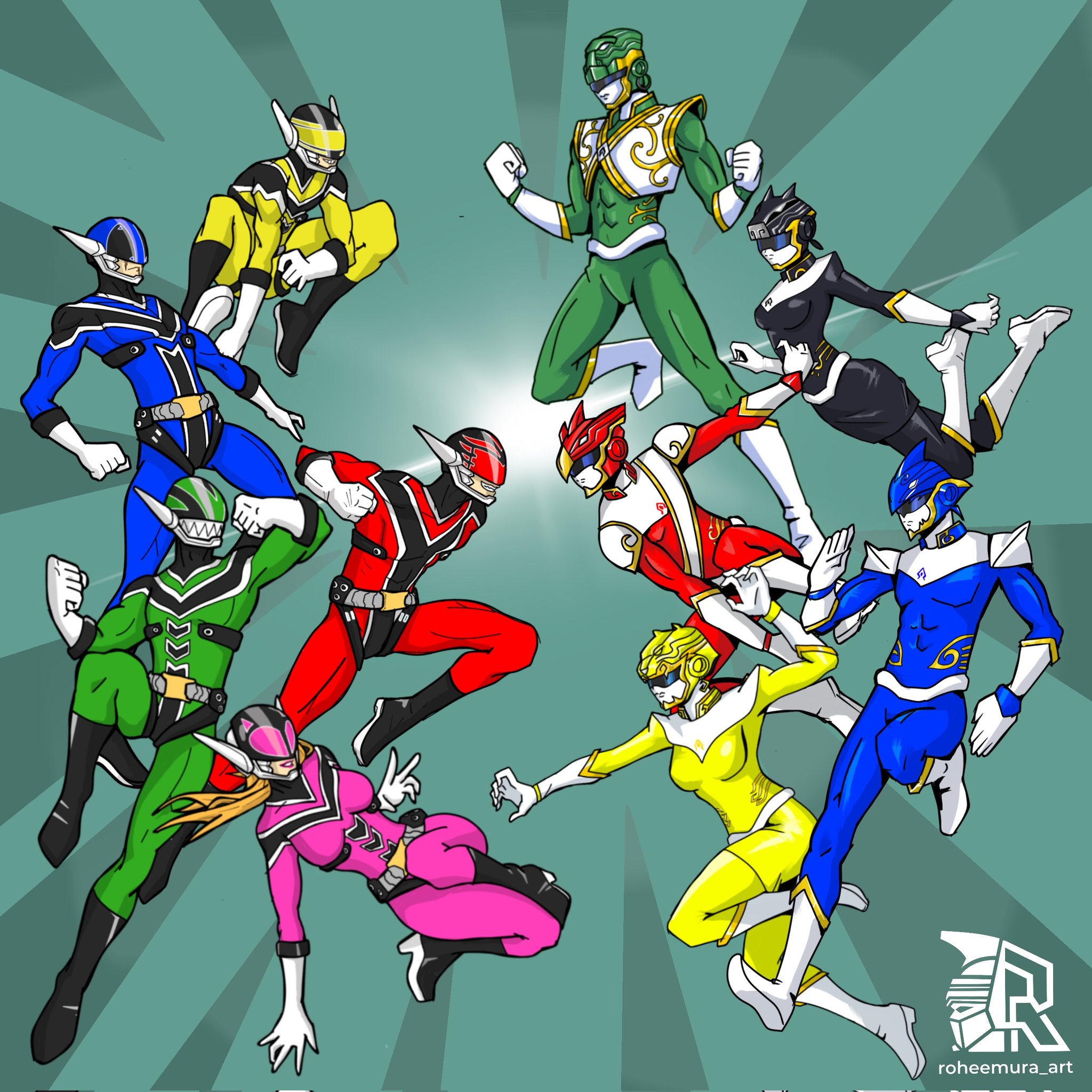 roheemura_art on X: &ldquo;Nusantaranger vs Dragon Keeper Just wanna do 