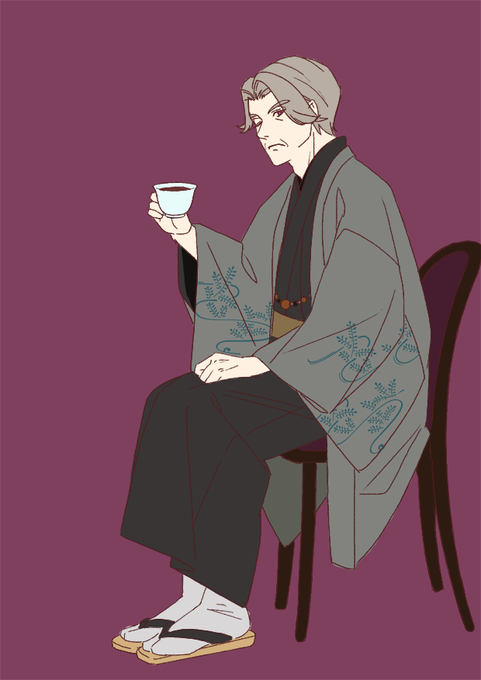 「chair teacup」 illustration images(Latest)