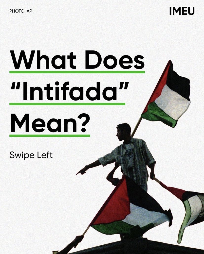 What does Intifada mean? An important (short) thread to de-demonize the word Intifada. Please share it with others and let’s remove the stigma of Arabic words. (1/4)