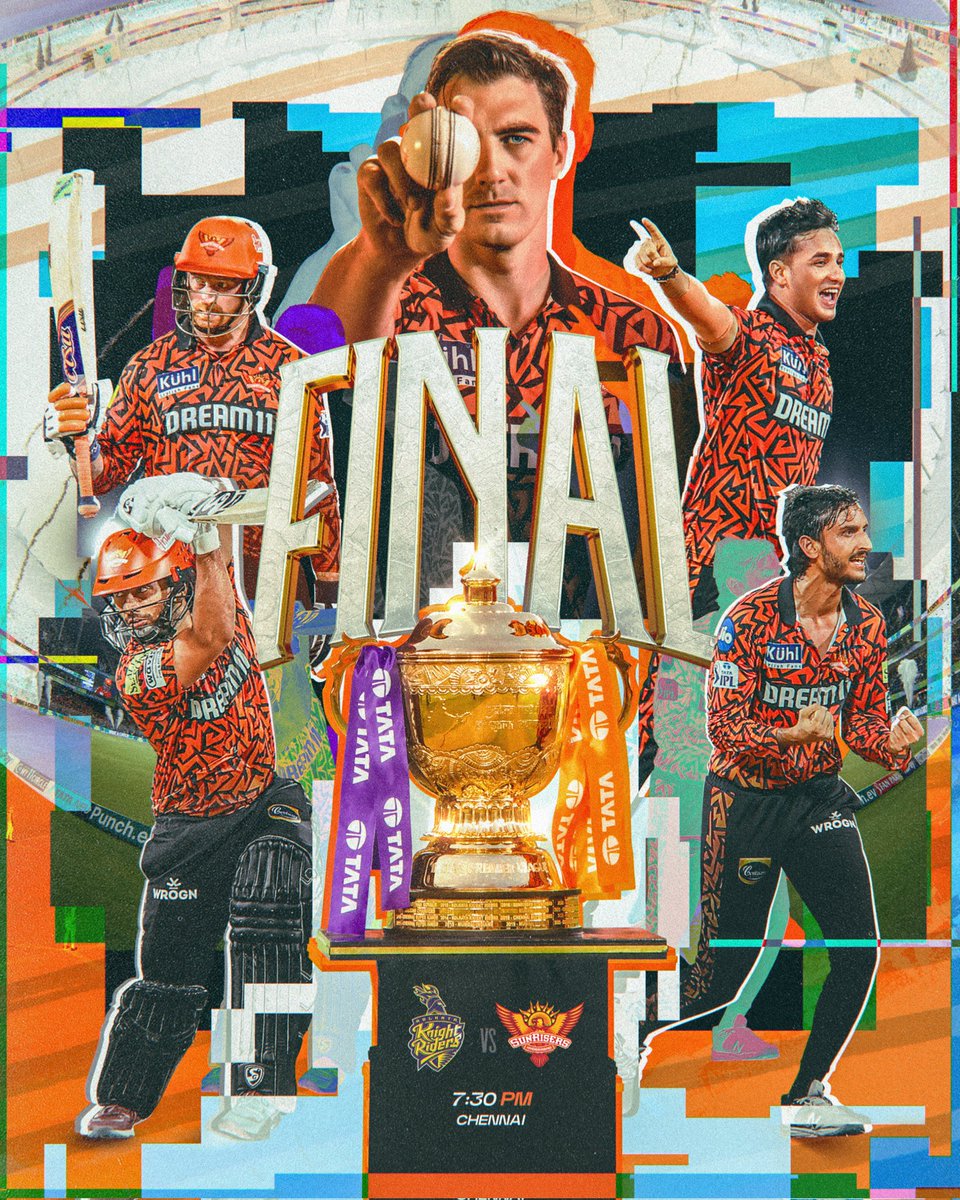 Don't know much about Cricket but used to watch couple of matches 😌 And today I want to support our local Team, Come On SRH Bring The Cup to Home 🏆🔥 #KKRvSRH #IPLFinal