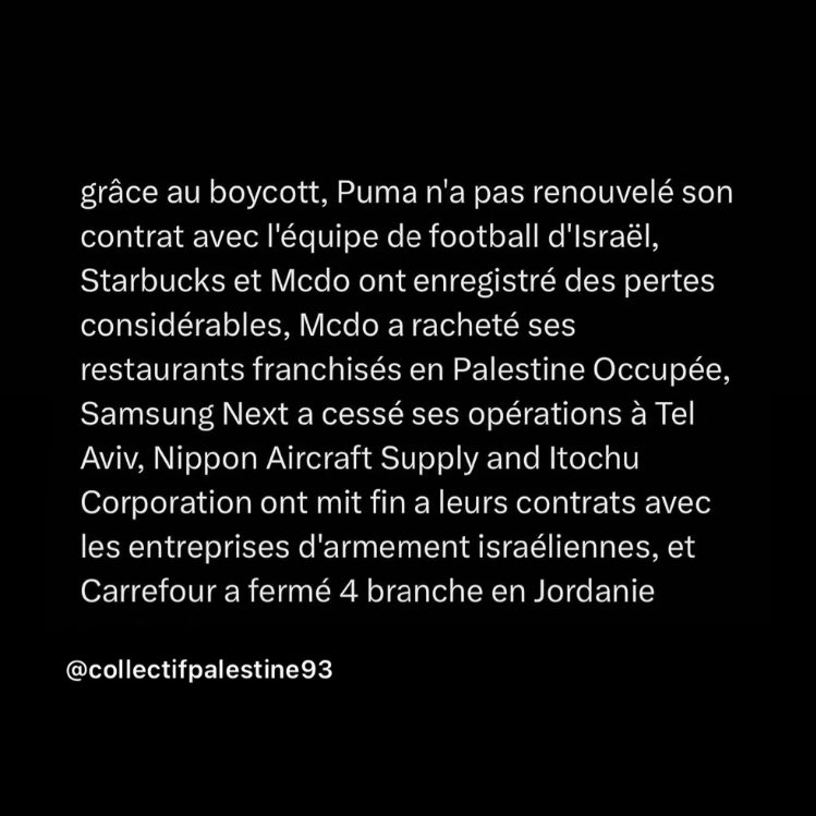 bcaasm's tweet image. « le boycott ne sert à rien »