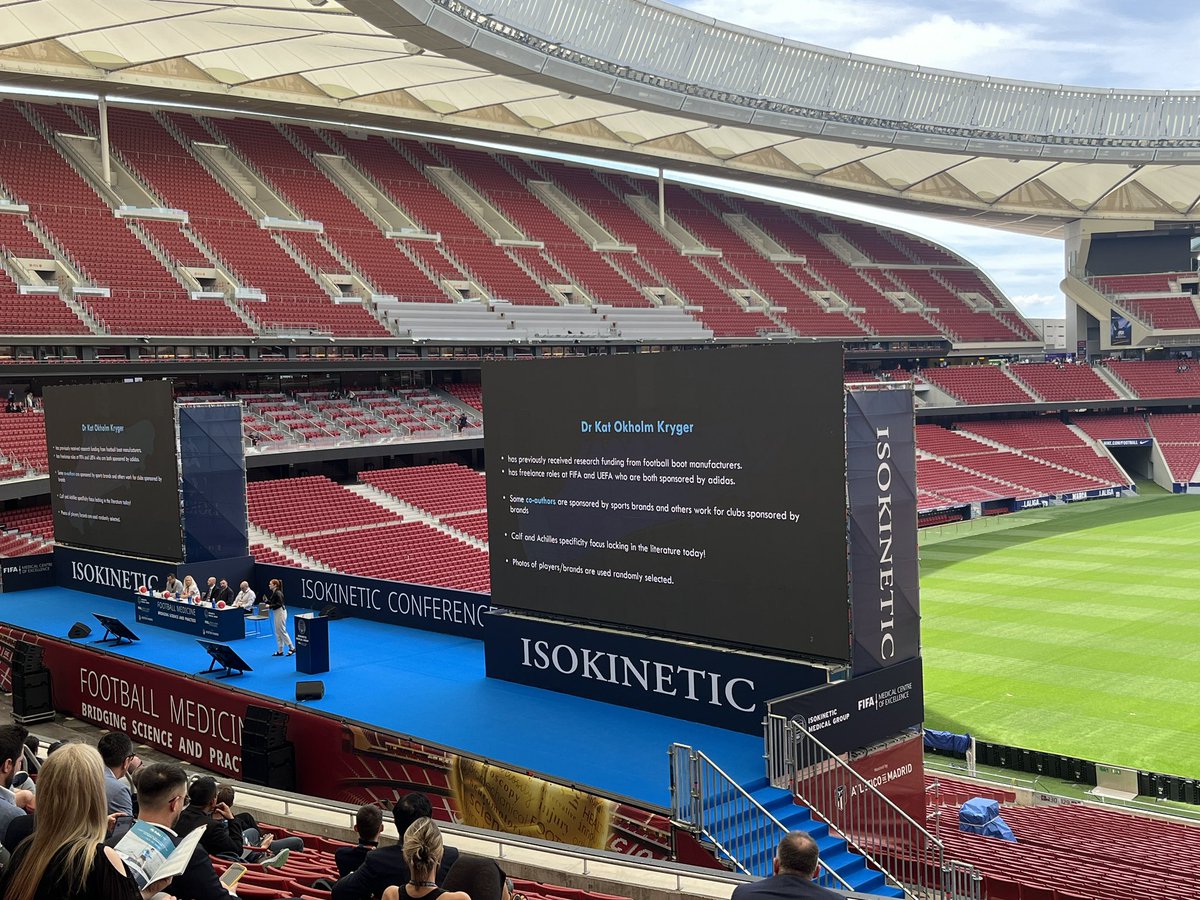 Charli Robertson (She/Her) (@charlirobertson) on Twitter photo Letโs go @OkholmKryger !
Football boots, women players and injury ๐๐ป
Travesty that this legend is restricted to such a short time at <a href="/footballmed/">Isokinetic Conference</a> as this is such an important area and I could listen to Katโs scientific story telling for ages ๐คฉ
#FanGirl #FemaleAthlete Letโs go @OkholmKryger !
Football boots, women players and injury ๐๐ป
Travesty that this legend is restricted to such a short time at <a href="/footballmed/">Isokinetic Conference</a> as this is such an important area and I could listen to Katโs scientific story telling for ages ๐คฉ
#FanGirl #FemaleAthlete