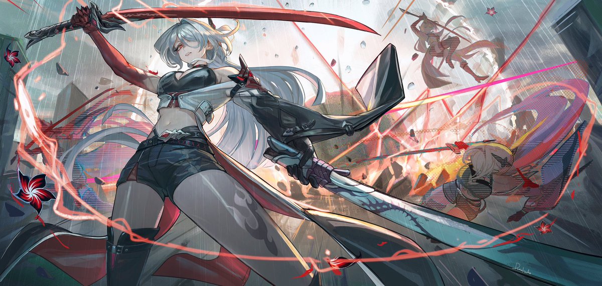 Its done….i manage to do my best for her!!🫡 🫡now will go back to hermit mode🫠🫠 Acheron fanart from honkai starrail #Acheron #HonkaiStaRrail #honkaistarrailfanart