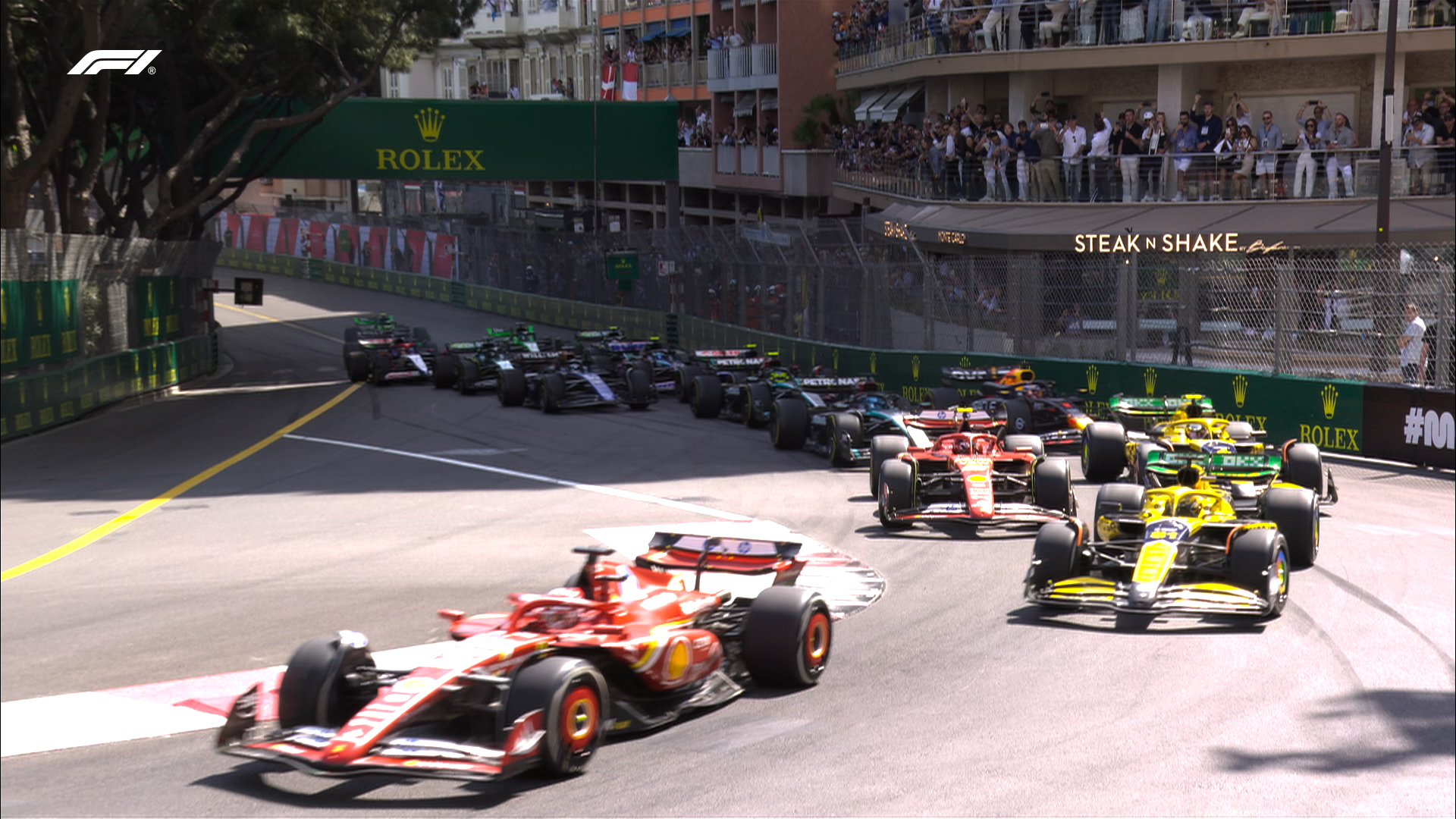 2024 Monaco GP Report leclerc leads