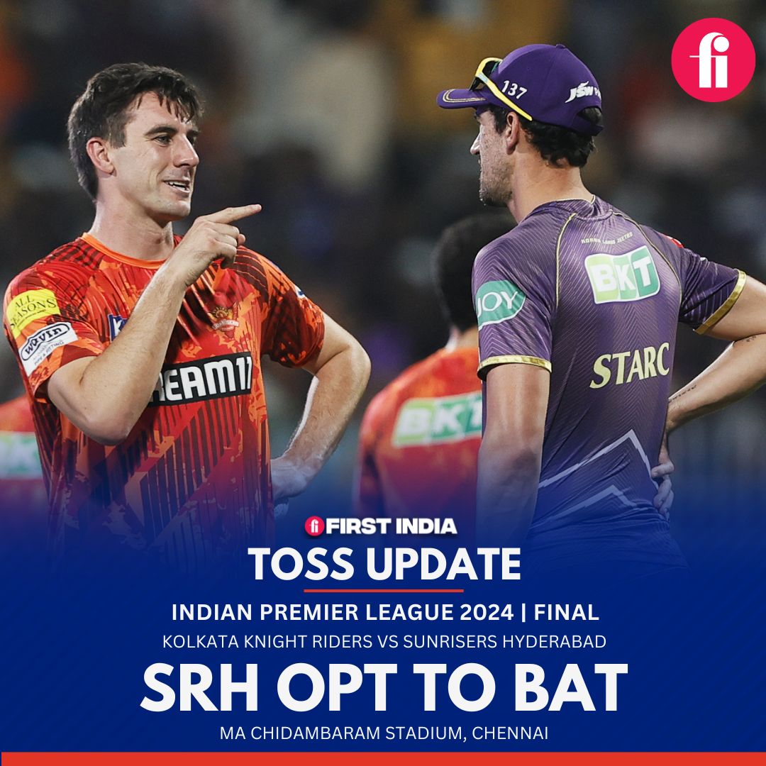 Sunrisers Hyderabad have won the toss and elected to bat first in the big final. 🟠🏏 #KKRvSRH #IPL2024