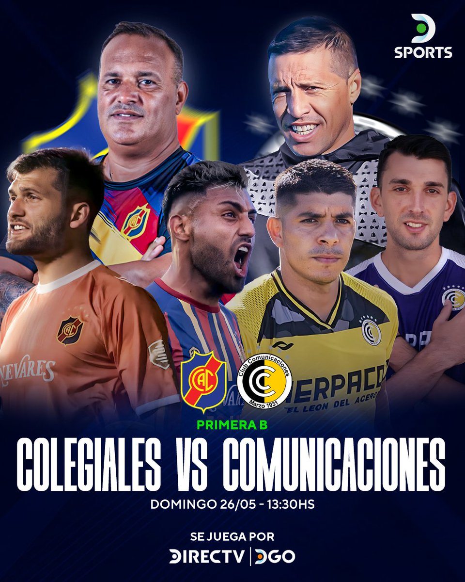 ¡PARTIDAZO EN EL #AscensoEnDSPORTS! ⚽🔥 ▶ Colegiales recibe a Comunicaciones con las aspiraciones de ser líder en el torneo Apertura de la Primera B Metropolitana. ¿Quién ganará? ⁉ 📺📲 ¡Se juega por #DIRECTV y @DGO_Latam!