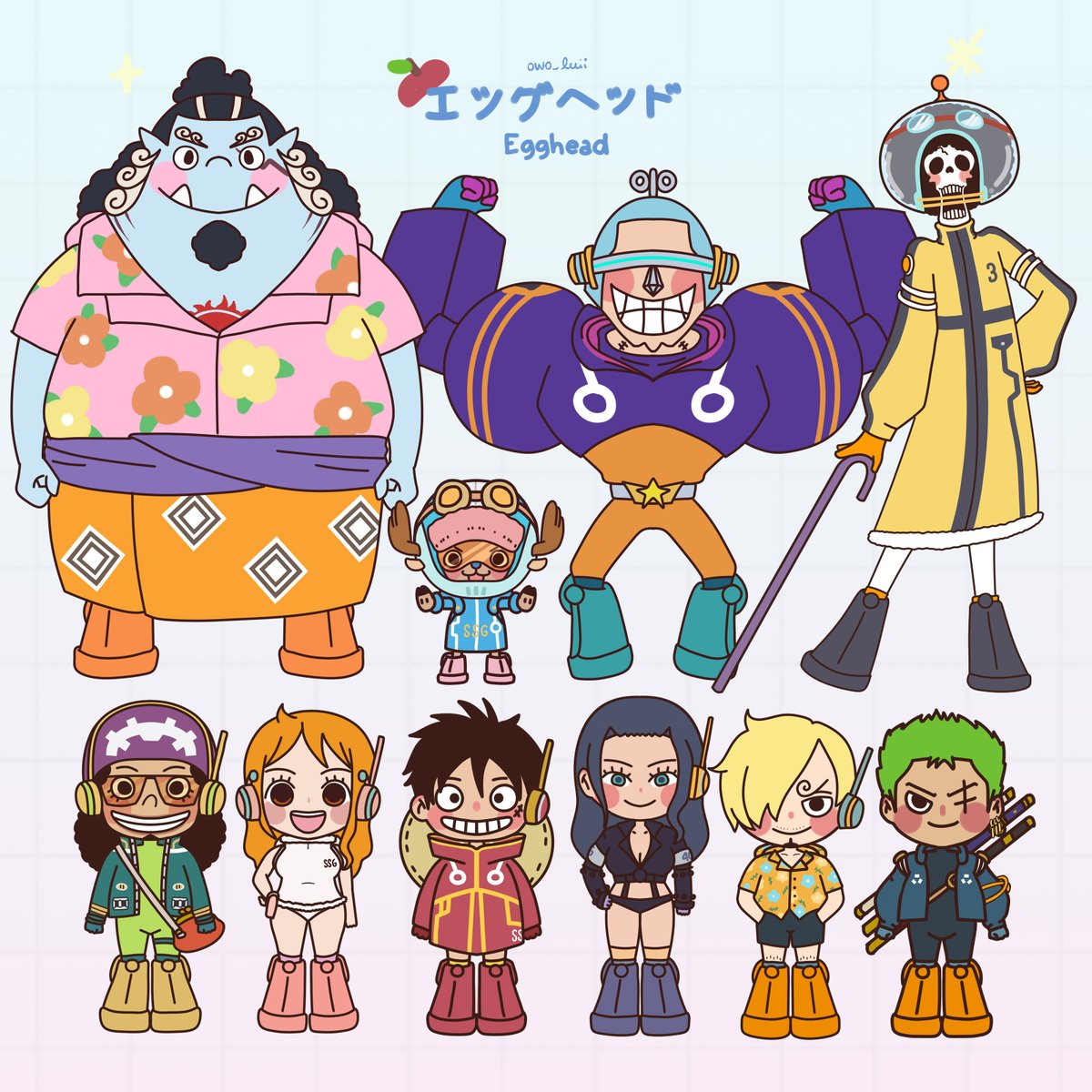 finally saw all the strawhats in egghead outfits in the latest ep!🤩
reposting these sticker art I made last month ✨🥰
#ONEPIECE #ONEPIECE1106