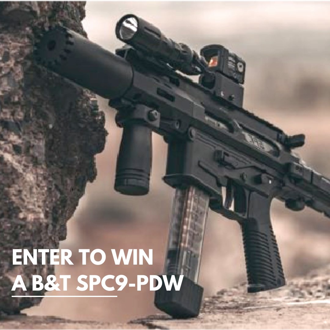 Win a FREE B&T SPC9-PDW 9mm with integrated suppressor 

Enter here wn.nr/ZsS3BVG

Ends May 31st

#gungiveaway