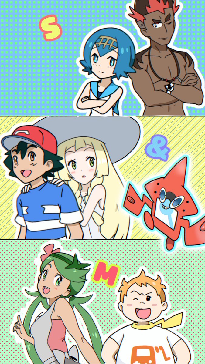 Eranai367's tweet photo. Alola Gang. #アニポケ #anipoke #ポケモンイラスト https://t.co/d85kyR9nqy
