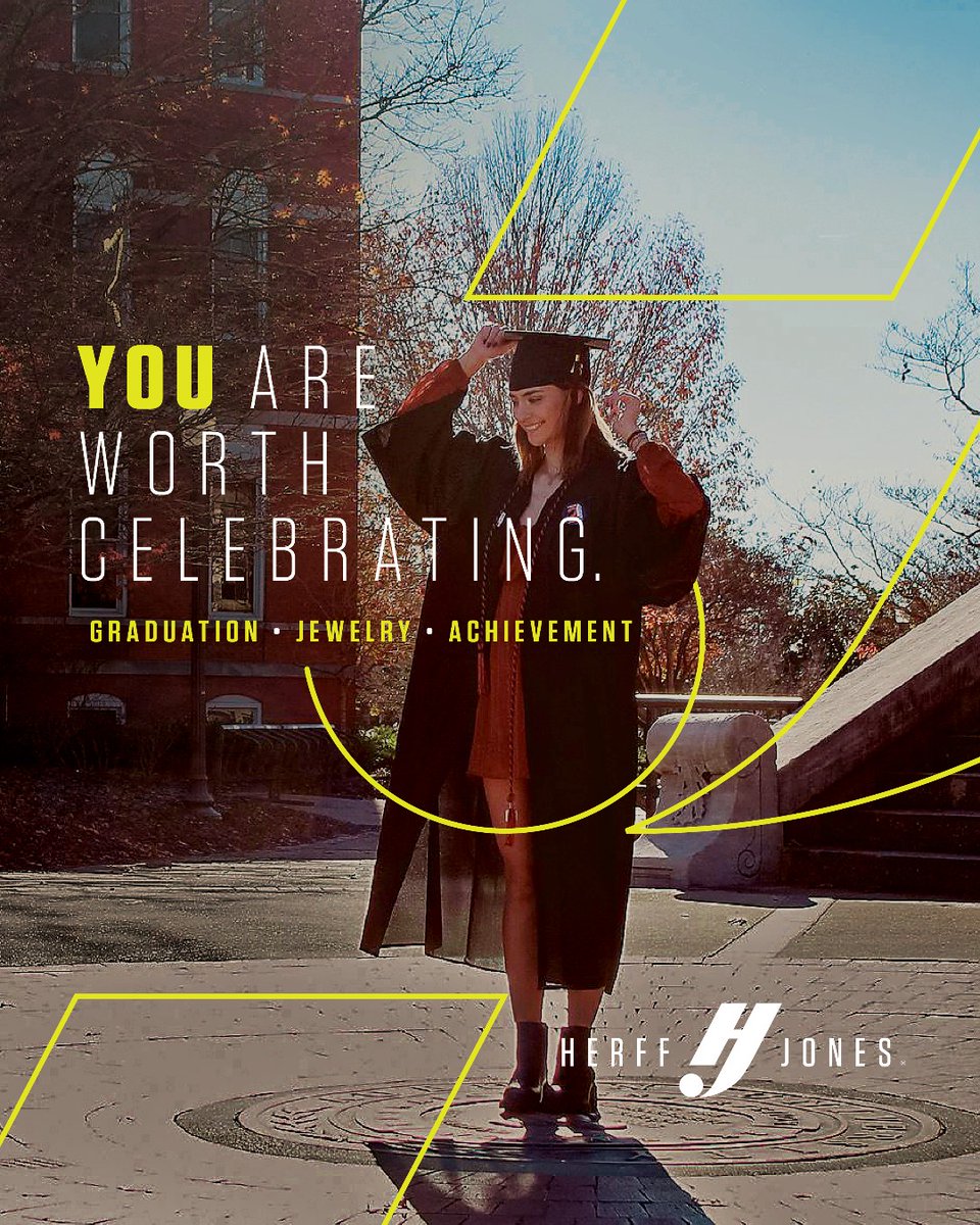 Graduation is a moment to celebrate YOU and all that you've worked hard for! 👏 🎉 #YouAreWorthCelebrating #HerffJones #IAmWorthCelebrating