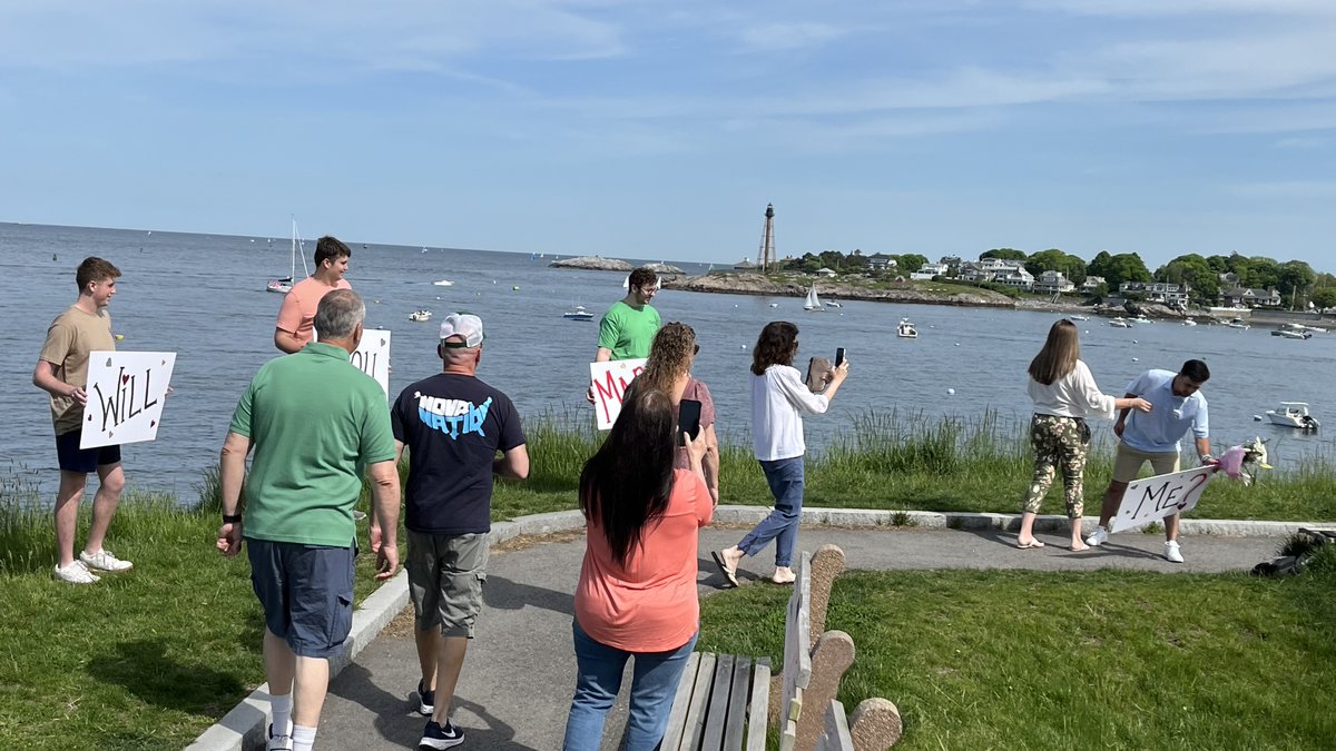 Saturday was a gorgeous day in Marblehead... perfect for new beginnings. Just ask Rocco Cipriano who proposed to his girlfriend Isabel DePasquale at Fort Sewall. Rocco popped the question near a bench dedicated to his grandmother. The couple is from New York. Congratulations!