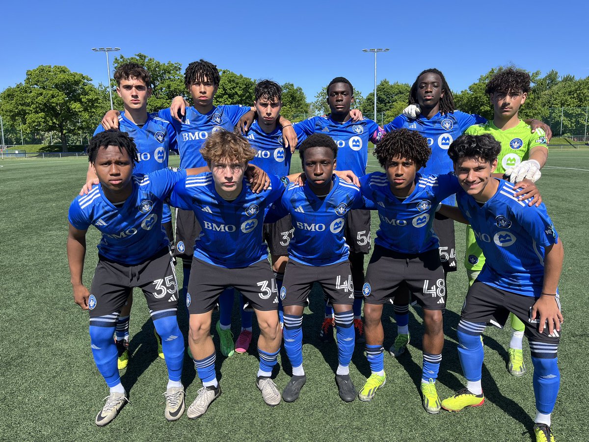 Dernier match de la saison régulière @MLSNEXT au Centre Nutrilait avec la réception de @NERevsAcademy 👊 Le onze montréalais U17 : Belzile Kozlovskiy - Nteziryayo - Samson Ayemi - Fotsing (cap.) - Kadiamba - Guboglo Chaverra-Gilbert - Joseph Valkanova-Gerasimov #CFMTL #MLSNEXT