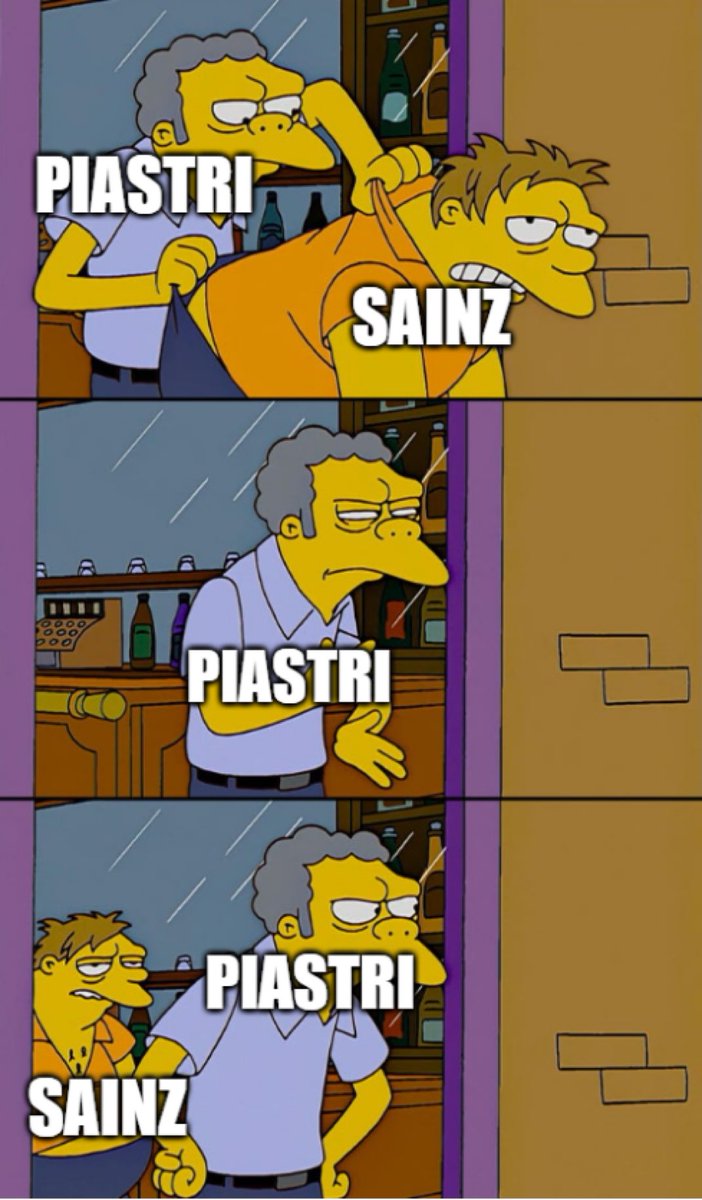 Ora è Sainz che cerca di buttare fuori piastri #MonacoGP #piastri #sainz