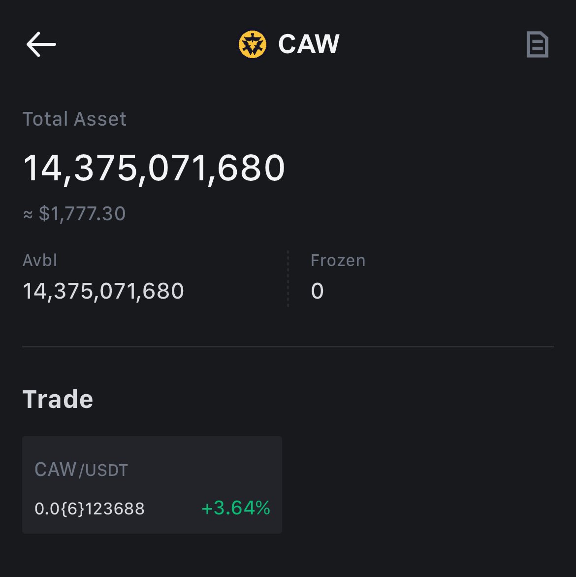 758th day hodl SCAW (may 25, 2024)
$1777
Teh appointed time is close #AHuntersDream
企
#CAW #cawmunity