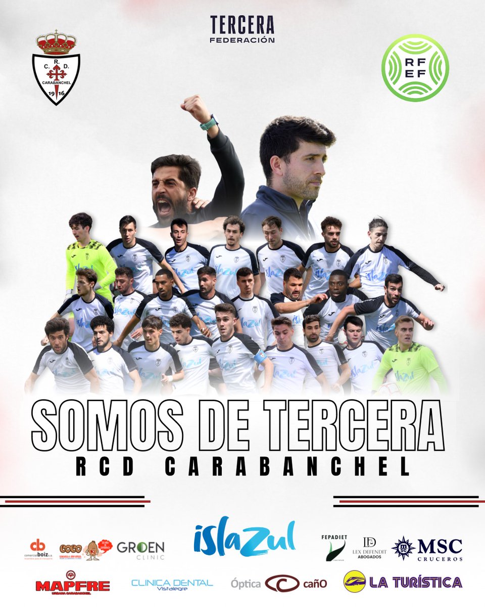 🤍🖤𝐒𝐎𝐌𝐎𝐒 𝐃𝐄 𝐓𝐄𝐑𝐂𝐄𝐑𝐀🤍🖤

Éstos tios lo han logrado... sufriendo y con la mística de La Mina, como toda la temporada

ENORME EQUIPO‼️
ENORME AFICIÓN ‼️

🥹🤍🖤