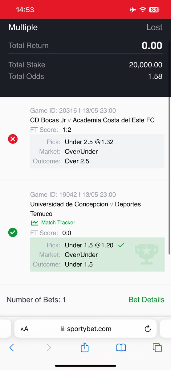 LeanBtc's tweet photo. @SportyBet this one wey una do, una don lose customer ooo cos which kind ripping be this one 
Match ended 0-2 on every other site but 1-2 only on sporty 
You people are thief and the earlier everybody get to know that you people are scammer 
#baeu #sportybet #scam https://t.co/22D91F3xpD