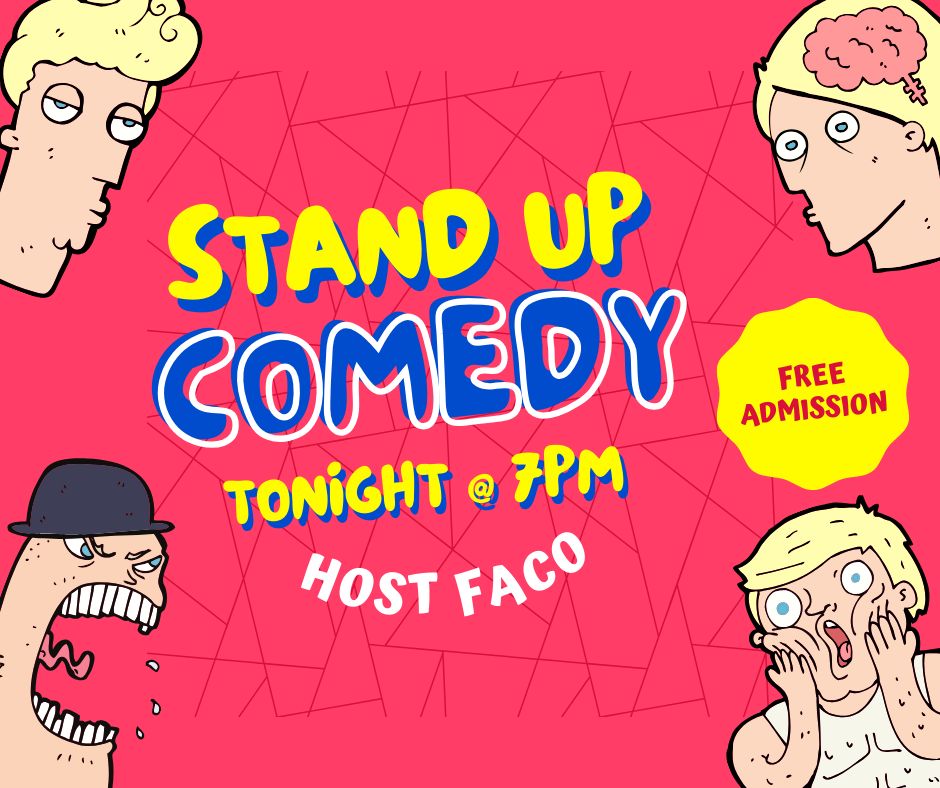 Comedy Night tonight at 7pm with host Faco! #comedynight #faco #atandupcomedy #tempokb #gilroy