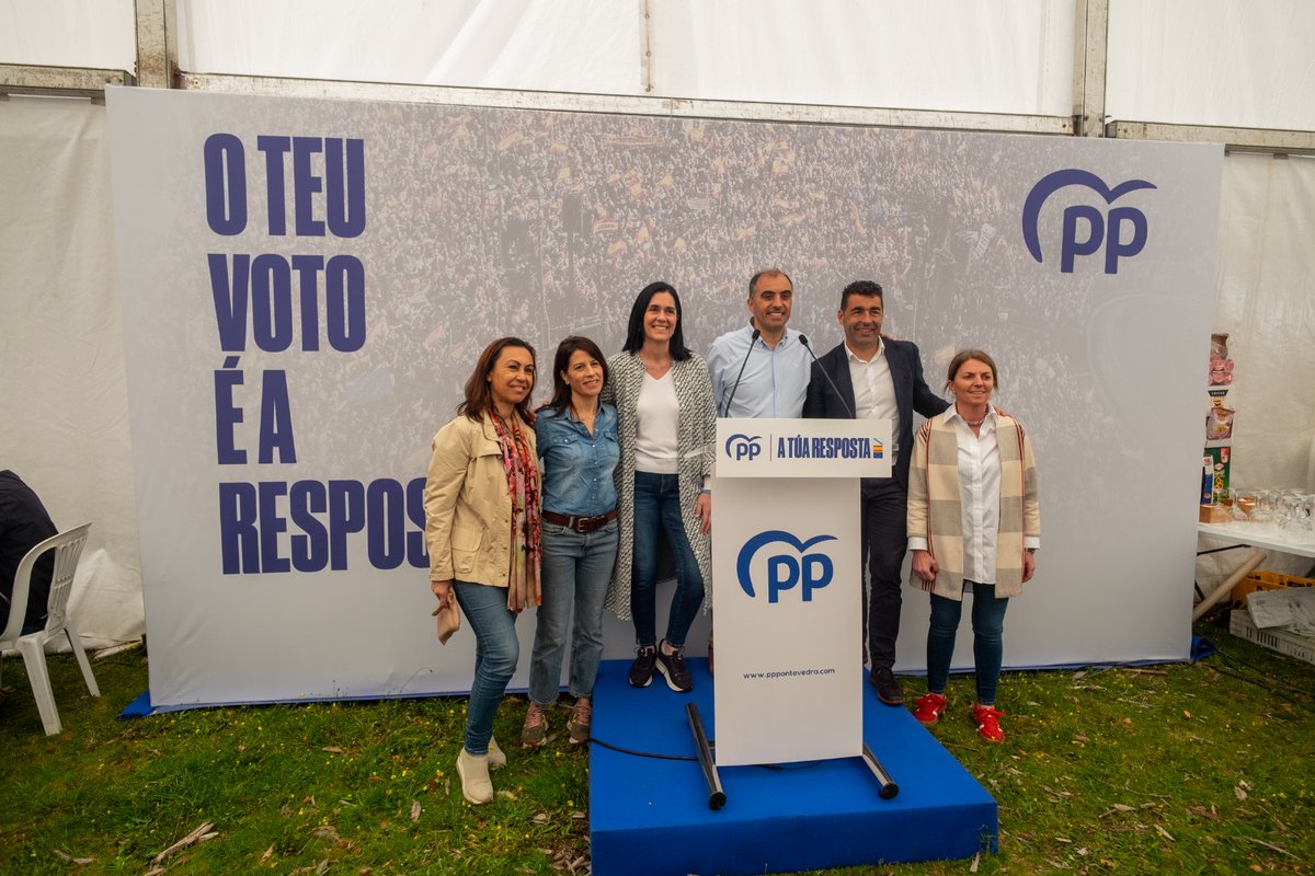 En #Poio gañamos as eleccións municipais, xerais, autonómicas e agora imos polas europeas! Na Romaría do Monte Castrove, con 1.500 persoas, pedimos o voto ao PP para acadar unha vitoria en Europa como a que hai 1⃣ ano levou a Ángel Moldes a ser un gran alcalde. #ATúaResposta 🇪🇺