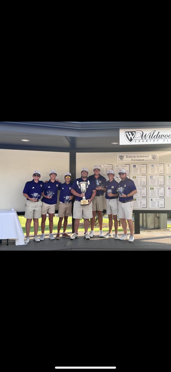 PurplesGolf's tweet photo. Graduation Day for @ReedRichey1, @BenDport, @graham_h10 and @Tywilson2024! 

Thankful for everything you gave us! 

Once a Purple, Always a Purple! https://t.co/eDomic1bSJ