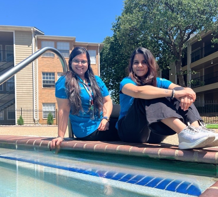 CentennialUTA's tweet photo. Beat the Texas heat by taking a dip in one of our two pools! 🌞🏊‍♂️ Our pool hours are from 9am to 10pm. Don’t forget your sunscreen! 😎🕶️ 

#UTA #UTAHousing #UTArlington#SummerFun #PoolTime #BeatTheHeat #TexasLiving https://t.co/sfJoBiL9In