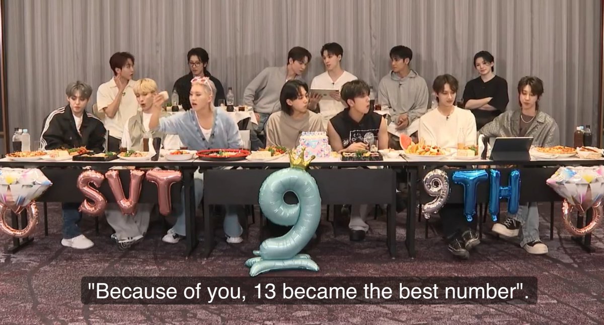 'because of you, 13 became the best number' 💞