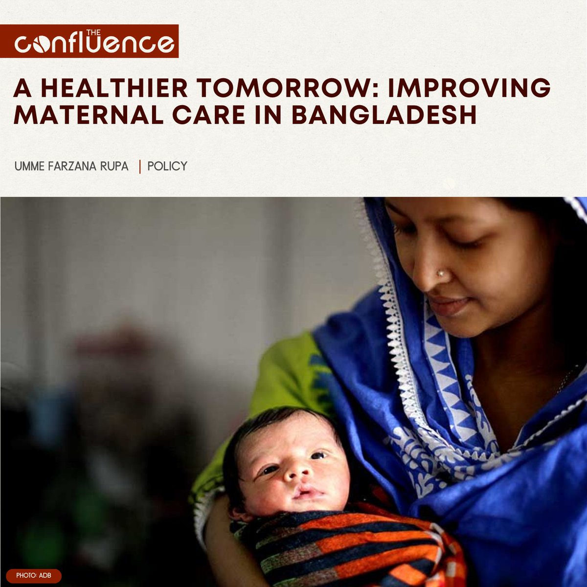 #Bangladesh is one of the developing world's success stories in improving #MaternalHealth. However, there is still some distance to cover. Read Umme Farzana Rupa's take on the country's progress, and remaning challenges, in this regard here 👇
theconfluence.blog/a-healthier-to…