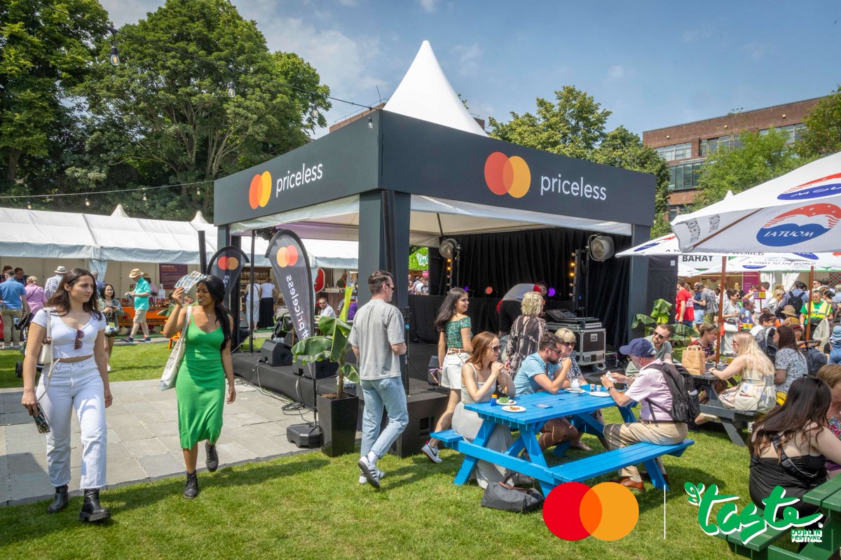 HURRAY @mastercardireland are returning this year to provide contactless payments throughout the festival, plus more! The Mastercard Music Stage will be home to some sweet sounds. Follow @mastercardireland for more! #Priceless #PricelessExperiences #TasteOfDublin24