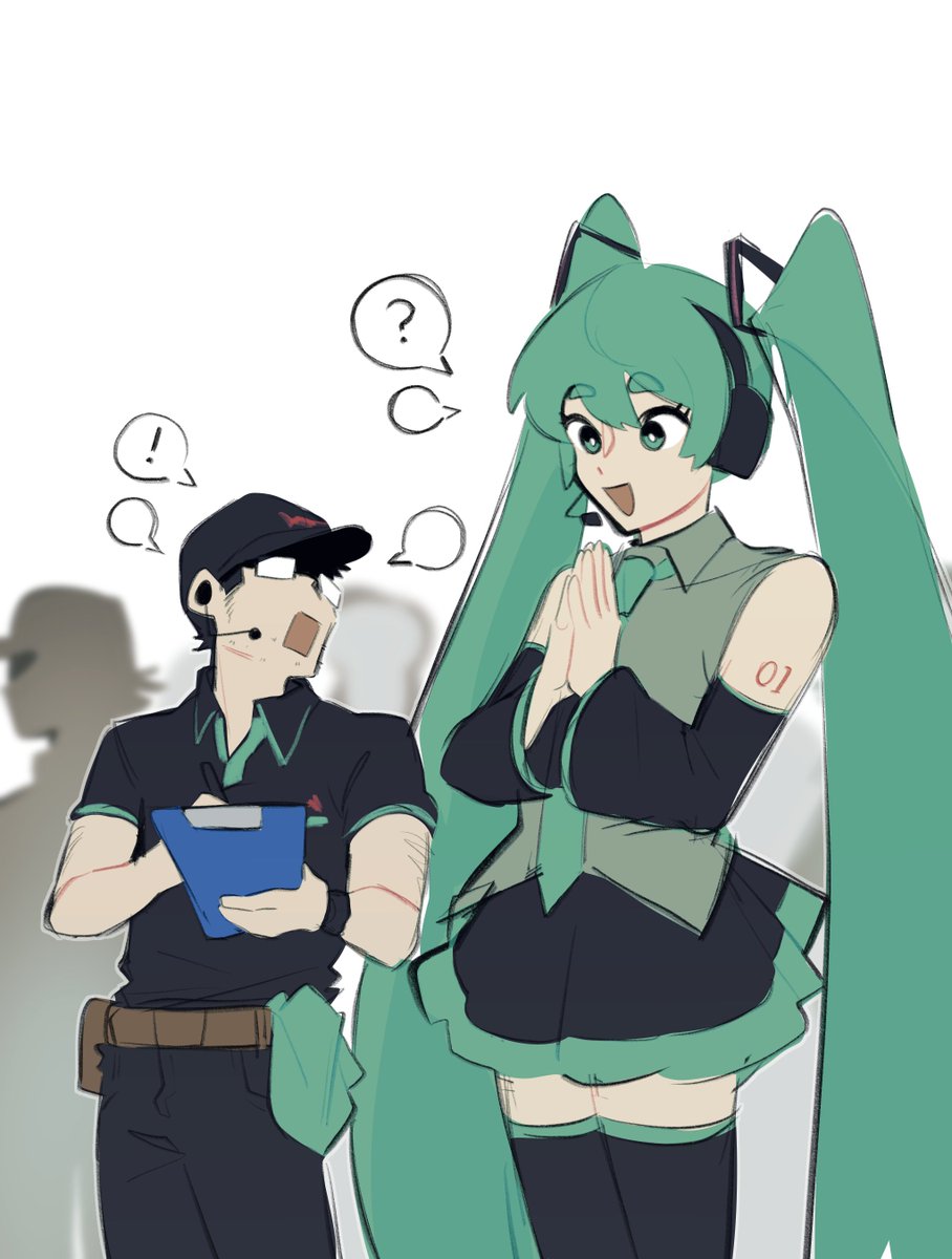 swagamicchi's tweet image. i kept thinking about when jerma said he thought that miku was 7-8 feet tall for some reason and now I&apos;m obsessed.