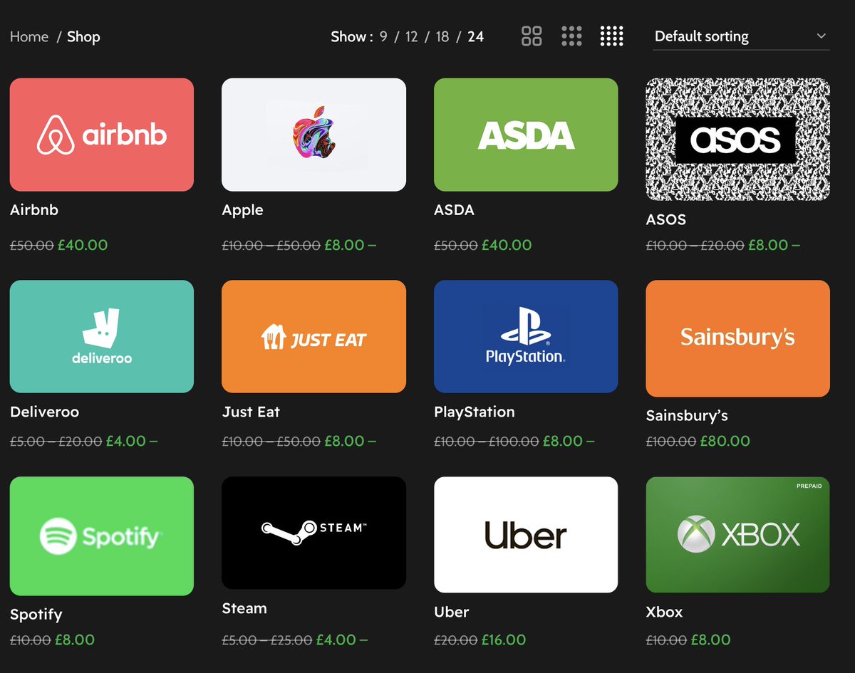 This is the remaining stock for our UK site. Currently running a 20% discount as we need to empty stock to update the site: baycards.io/uk/shop/ 👈