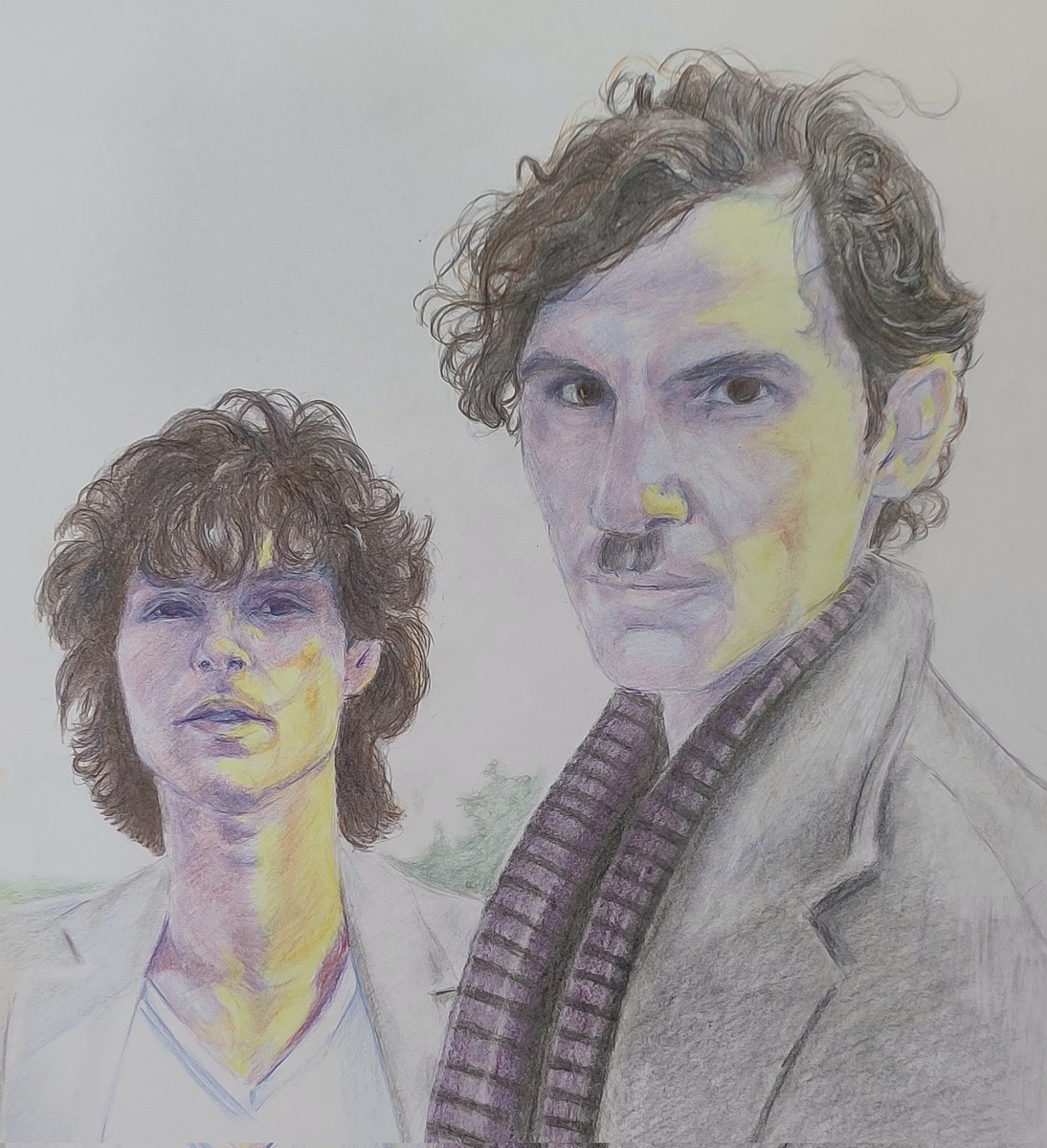 This was a bit of a project.
Ron and Russell Mael 
#sparksfanart #sparks  #ronmael #russellmael