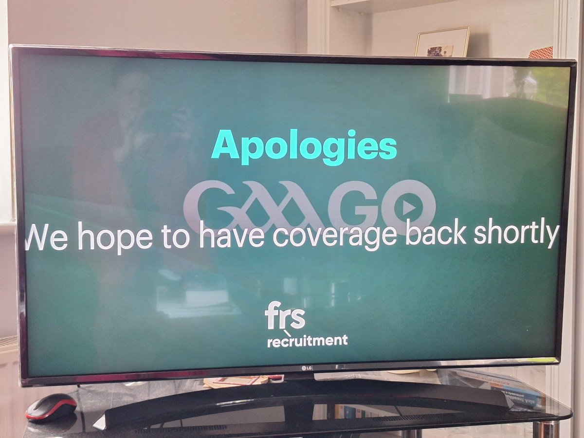amraf66's tweet photo. @GAAGO .. what a joke! Cuts out right in the middle of the game. Not fit for purpose. https://t.co/4ofWNbGxu7