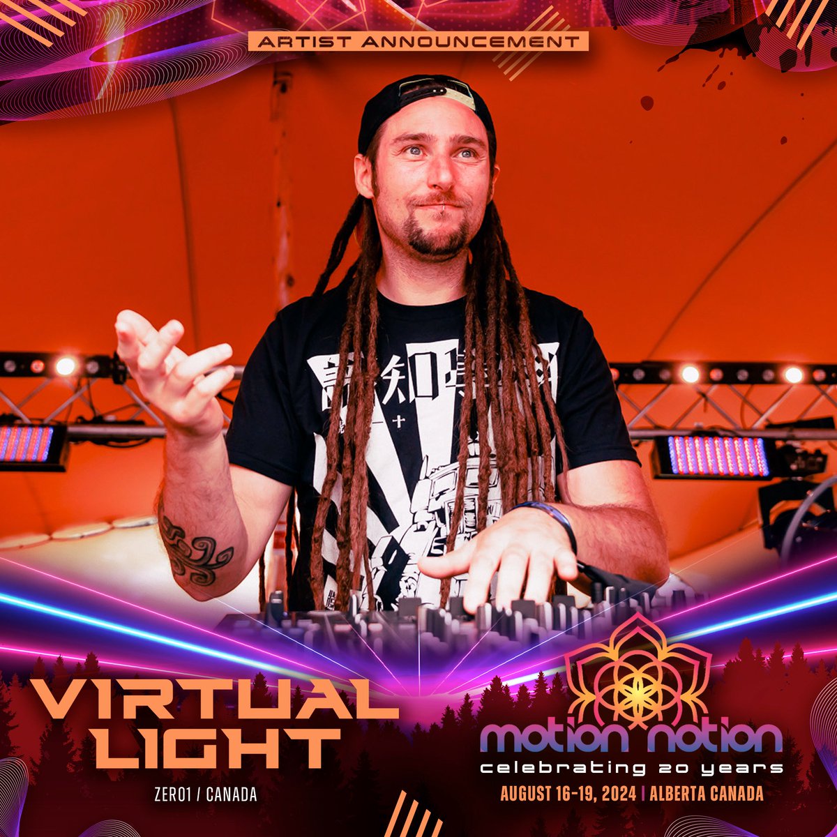 MotionNotion's tweet image. Virtual Light will be bringing his deep, uplifting, psytrance vibes to MoNo 2024 🫶 

showpass.com/motion-notion-…
