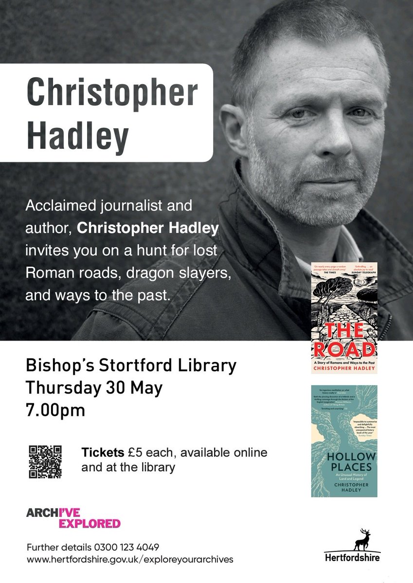 Four days to go. Hope to see some of you there on Thursday. Tickets here hertfordshire.gov.uk/services/libra…