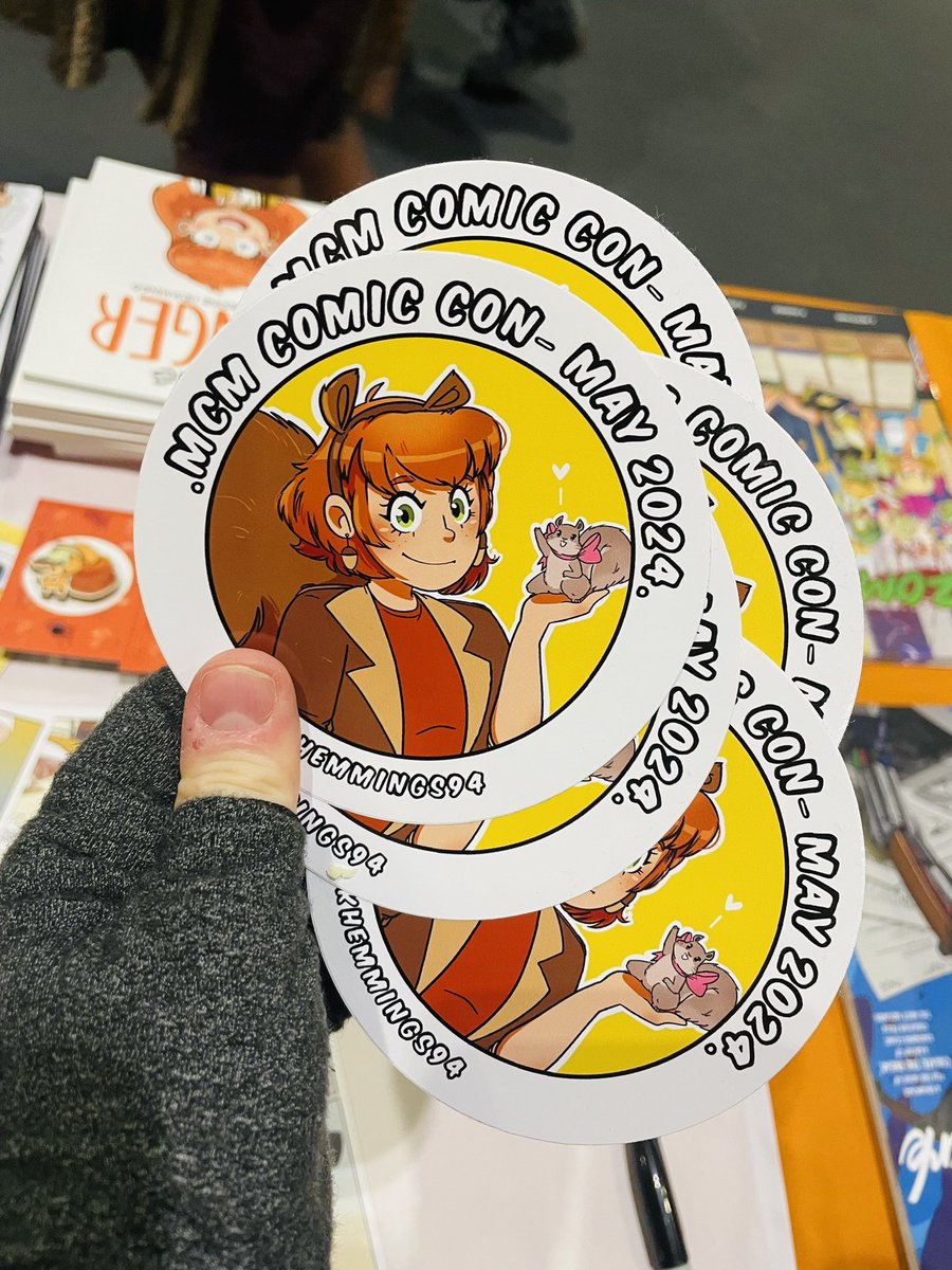 I only have 5 left!!! Make a purchase at my table at @MCMComicCon and get this sticker for free!