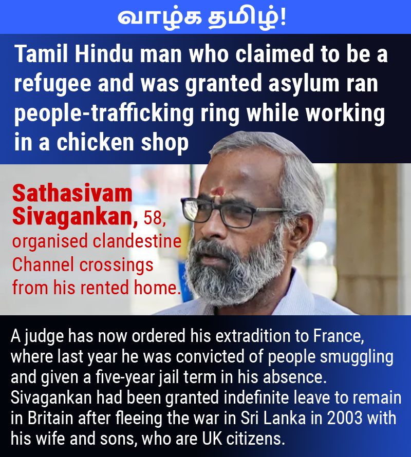 🇱🇰 🇬🇧 Someone should write a book about these Tamil 'refugees' & their exploits from drug smuggling to people smuggling to gang violence to money laundering. Last month they assaulted a woman in Paris for criticizing the LTTE. 

tinyurl.com/4bn7ex89

#SLnews #Colombo #Sinhala