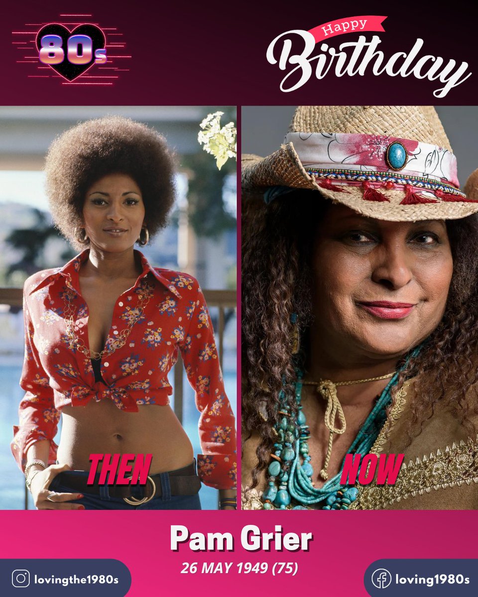 Happy Birthday to Pam Grier who turns 75 today!📷 #Lovingthe80s #80sNostalgia #PamGrier #JackieBrown #FoxyBrown #Coffy