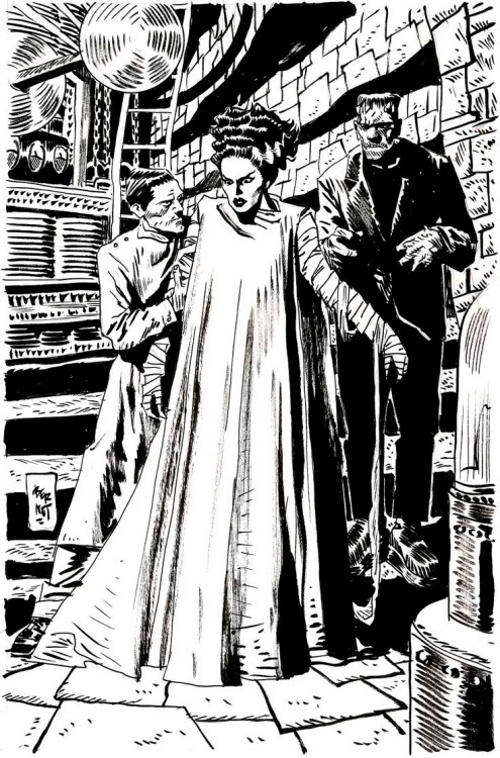 Bride of Frankenstein by Jordi Bernet craigzablo.com/?p=15248