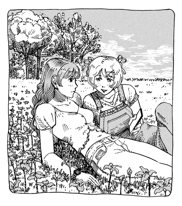 Clara y Lily en el parque 