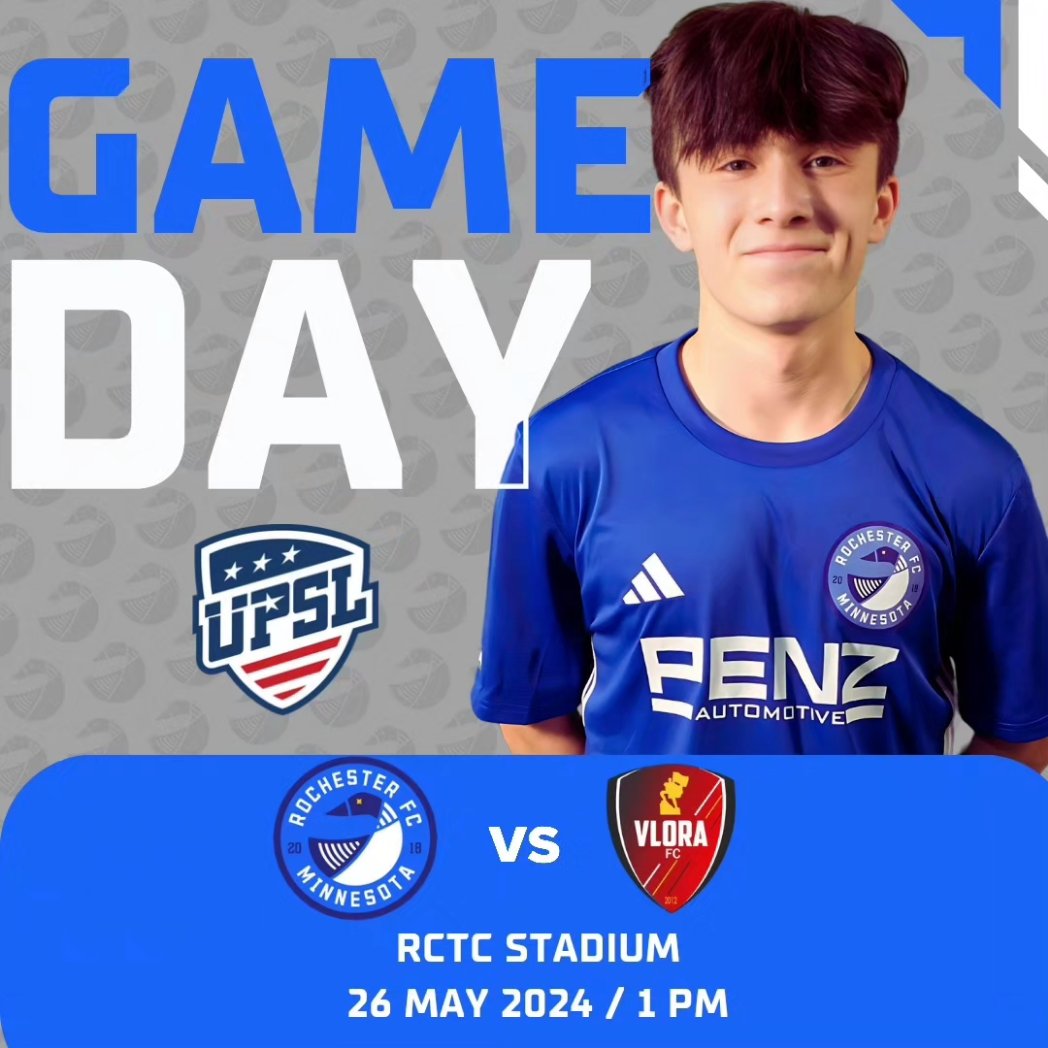 GAMEDAY!!! Join us today at RCTC as our USL W takes on RKC Third Coast. Gates open at 3 pm for 4 pm kickoff. Our UPSL boys team takes on Vlora FC at 1 pm at RCTC. Two great matches in one day! The food truck for today is Taco Lab! 🌮 🌯