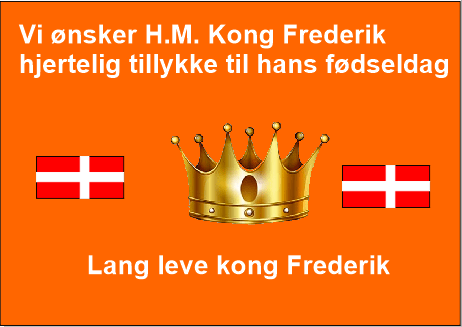we wish H.M. King Frederik hearty congratulations on his birthday #tillykkemedfødselsdagen  🇩🇰 Tillykke H.M. kong Frederik👑 #birthday 🎉#ForDanmark #Danmark #kongehuset #camping #birthdaywishes #Royals  #ultratwitter #Fordanmark #dkpol #kingofdenmark