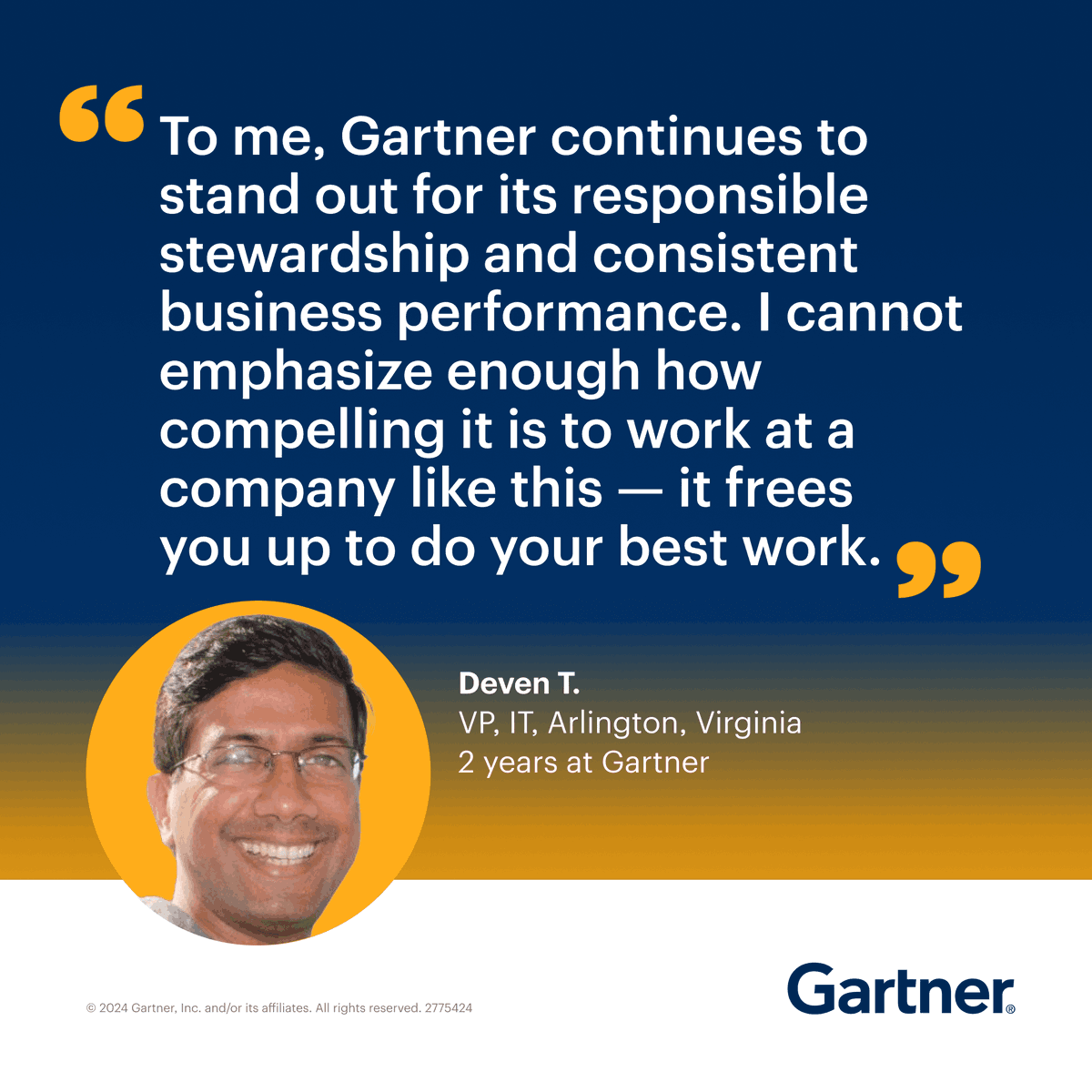 When you work with the best, you can do big things. At Gartner, we ensure our associates experience the best work culture. To join us, explore open opportunities here: gtnr.it/3WJ7SKm #LifeAtGartner #WorkCulture #Hiring