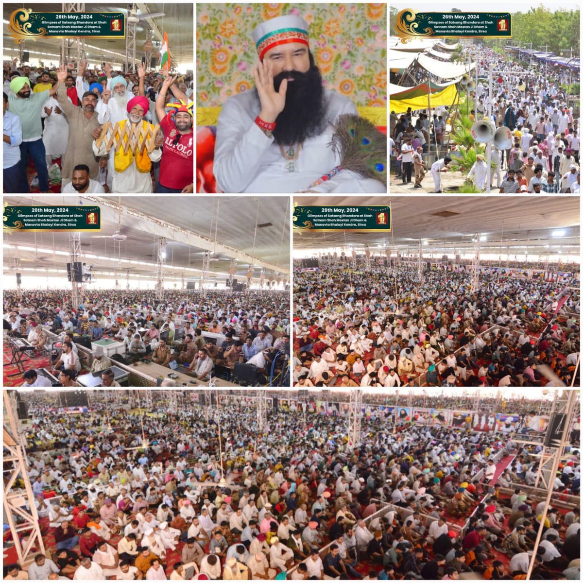 Today Satsang Bhandara was organized in Dera Sacha Sauda in which lakhs of followers participated enthusiastically. On the auspicious occasion of Bhandara, welfare work was done following the inspiration of Saint DR GURMEET Ram Rahim MSG Insan #SoulfulSatsangBhandara