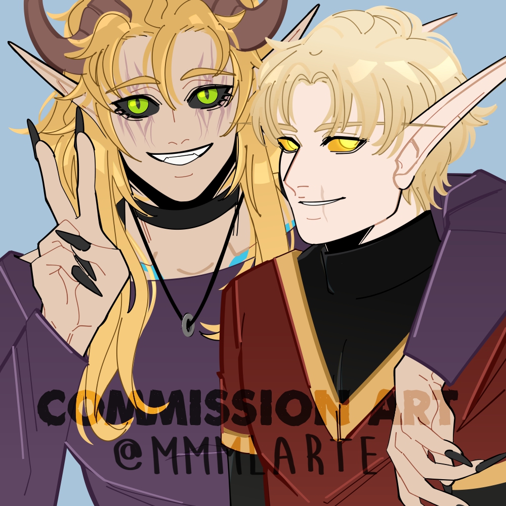 🖼️ Finished couple bust for @Nethari93 ✌️✨