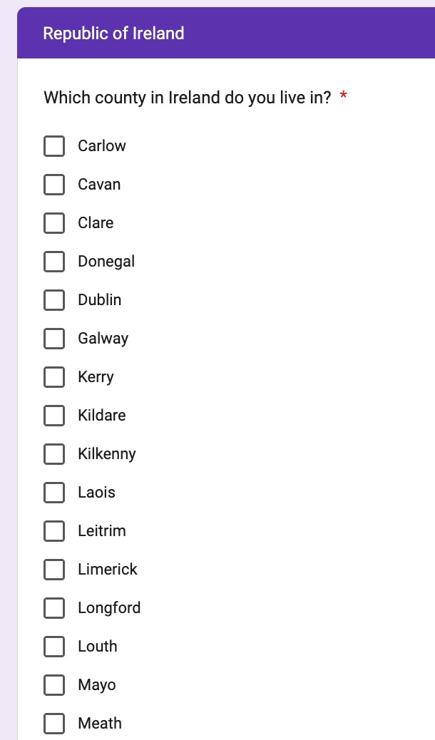 cronin_siobhan's tweet photo. Well now, well now, #Gaelforce Events (#Lanesborough swim, last weekend) why has Cork been obliterated off your survey? Is there a separate one for people from the Independent Republic of Cork?!🤪 https://t.co/7pCBEpW5Rq
