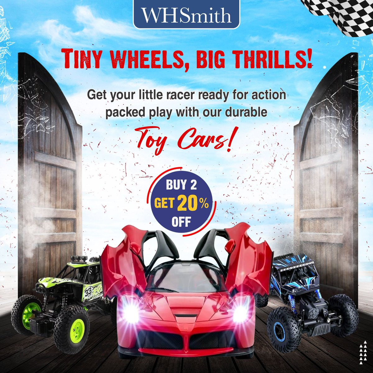 WHSmith_India's tweet image. Speed into playtime with our cool miniature sports cars. Available at WHSmith for endless racing excitement.

#toycars #toys #toysforkids #whsmithindia
