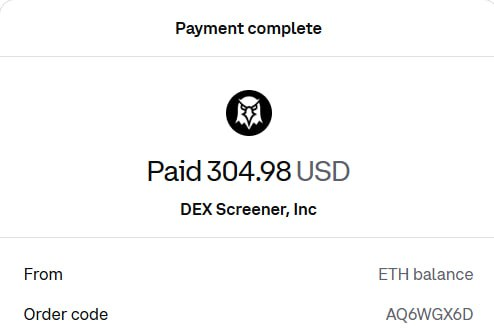 We paid for dexscreener update social

Here it is tx for proof: etherscan.io/tx/0xc351d5ae0…